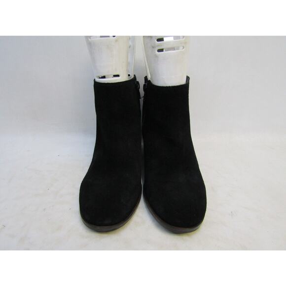 Lucky Brand Womens Size 8 M Black Suede Wedge Ankle Fashion Boots Bootie - Picture 5 of 11